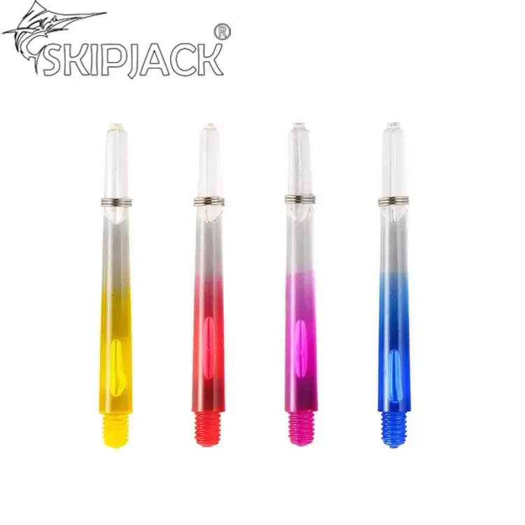 6pcs 5 Colors Nylon Dart Shafts Dart Accessories 45mm with O Ring 2BA YL 