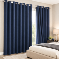 Cortinas Opacas Personalizadas con Aislamiento Térmico, Pliegues Plegados, para Ventanas de Hotel, Dormitorio, Sala de Estar, Venta al Por Mayor