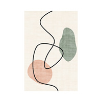Tapis de chambre à coucher de style français minimaliste, en polyester, luxe léger, haut de gamme, imperméable, anti-poussière, géométrique