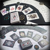 Set Kartu Poker Standar Hollow Knight, Kartu Permainan Hitam Putih, Kumpulan Kartu Permainan, Koleksi Hadiah Permainan Papan Kreatif Portabel