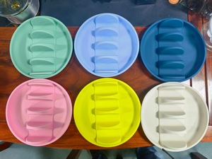Piatti Taco in Silicone lavabili in lavastoviglie supporto Taco riutilizzabile con divisori per porta gusci di Taco duro/morbido, cena in famiglia - Product Image 6