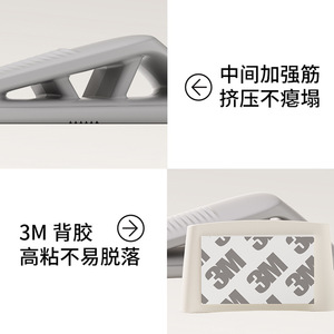 Door Stopper Rubber Floor Mount Anti Collision Safety Wedge Child Proof Windproof Household Portable Gray White Brown - Product Image 5