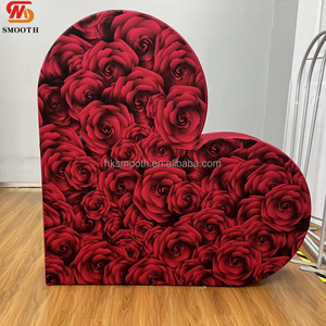 SMS Easy to Install Heart Shape Metal <b>Backdrop</b> <b>Stand</b> Light Weight Detachable Wedding Arch Background - Product Image 5