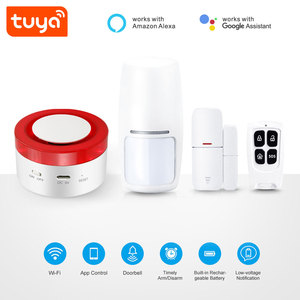 Sistema de Alarma Inteligente WiFi Tuya, Kit de Sensor de Sirena de Seguridad para el Hogar, Control Remoto con Alexa y Google Home, Protección Contra Robos, PST-H1 ABS - Product Image 1