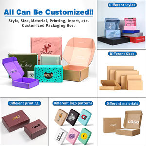 Eko Mailer oluklu kağıt özel toptan Logo baskılı hediye nakliye posta ambalaj kutusu cilt bakımı için/güzellik/bez ambalaj - Product Image 6