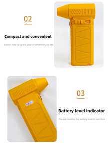 Nettoyeur d'écran à air comprimé pour nettoyer le clavier du PC Ventilateur turbo sans fil Vitesse réglable à l'infini Design carré - Product Image 5