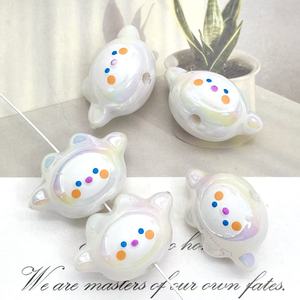 Cuentas acrílicas en forma de corazón Chen Ming de 20 mm con diseño de flores para accesorios de joyería y cadenas para teléfonos DIY - Product Image 4