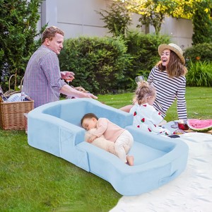 2026 Factory Wholesale Modern Portable Travel Toddler <b>Bed</b> Velvet <b>Sofa</b> <b>Bed</b> Foldable Bedroom Living Room Dining Kids Outdoor Hotel - Product Image 4
