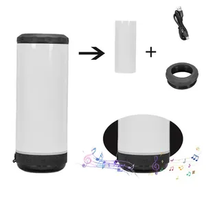 Usa Magazijn Roestvrij Staal 16Oz Speaker Tumbler Sublimatie Draadloze Slimme Muziek Cup 4 In 1 Koeler Met 2 Deksels