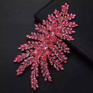 Vendite calde strass 3D Appliques abiti da festa neri con strass 3D filo lavoro cucito-On tecniche per borse indumenti scarpe - Product Image 2