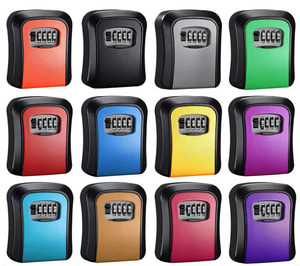 Boîte à clés sécurisée murale en alliage d'aluminium à livraison rapide avec serrure à combinaison/numérique pour usage intérieur/extérieur - Product Image 6