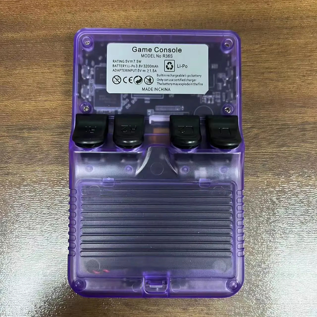 R36S Retro Game Console with ArkOS 2.0 RK3326 Linux Handheld 3.5 IPS Screen 640x480 64GB/128GB 3200mAh Battery