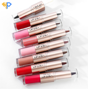 <span class=keywords><strong>Crayon</strong></span> à lèvres mat waterproof 2-en-1, rouge à lèvres sexy, gloss miroir nude, brun, rose, <span class=keywords><strong>crayon</strong></span> contour à lèvres dégradé effilé - Product Image 1