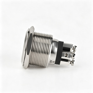 Botón pulsador metálico impermeable IP65 de 12mm, 16mm, 19mm, 22mm, 25mm para estación de secado de aire - Product Image 3