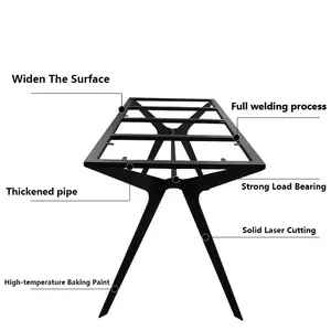 Factory Supply Metal Iron Desk Frames New Furniture Dining Coffee Table Base
