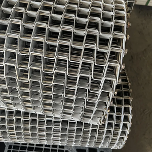 Pil endüstrisi için karbon çelik yassı paslanmaz çelik tel petek konveyör bant büyük duvar konveyör bant - Product Image 2