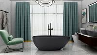 Solution unique pour les salles de bain en acier inoxydable acrylique marbre salle de bain vanités MDF miroir armoire pierre comptoir matériaux