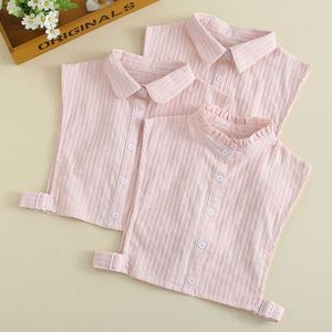 Scarpe rosa personalizzate con volant mezza camicia con colletto finto staccabile da <span class=keywords><strong>donna</strong></span> senza maniche con colletto Dickey per cappotto - Product Image 2