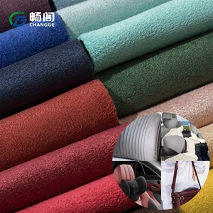 Tela de Gamuza de Fibra de Oveja Tejida en Trama de Poliéster Teñido Elástico en Cuatro Direcciones de Alto Rendimiento para Decoración de Interiores de Automóviles - Product Image 1