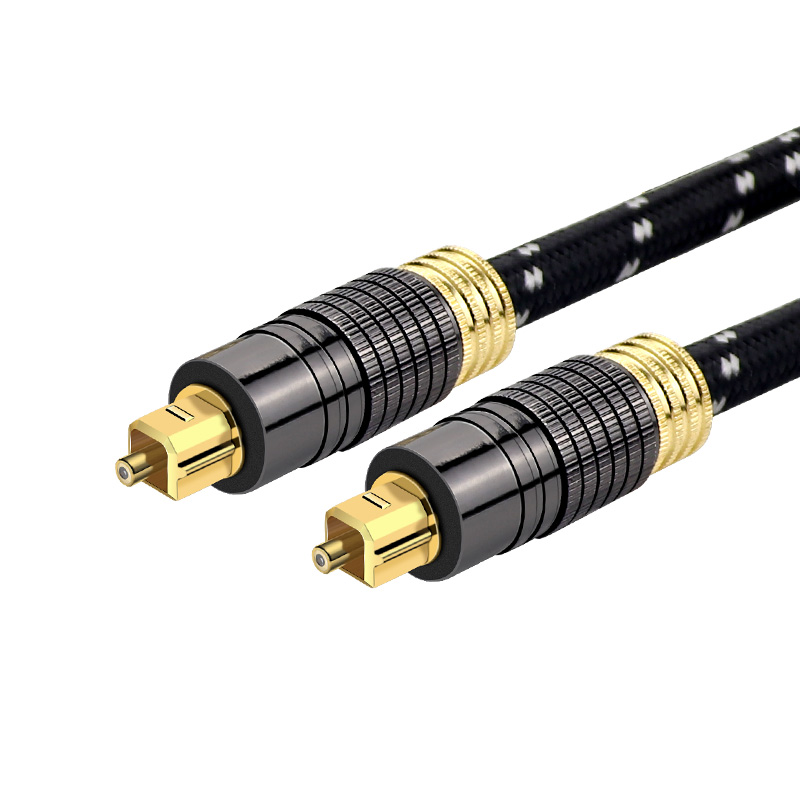 Professional Stereo Digital Fiber Optical Audio Cable for ps4 1.5M 3M Toslink Cable Fabric Braided Audio Cable