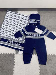 Ropa de Invierno de Marca de Lujo para Bebés, Niños y Niñas, Suéteres, Monos de Punto de Manga Larga para Bebés - Product Image 2