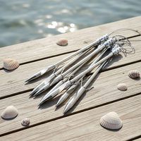 Fléchettes de pêche en acier inoxydable pour lance-pierre, fléchettes à tête fine, outil de chasse au poisson