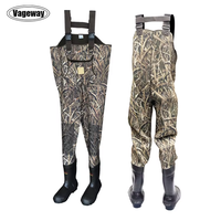 Cuissardes de pêche camouflage haute qualité pour hommes, 1800g, imperméables, en néoprène, avec bottes intégrées, pour la pêche et la chasse à poitrine haute