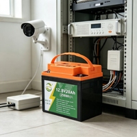 Batterie LiFePO4 MVVTON 12,8V 20Ah 256Wh 6000 cycles, remplacement pour batteries au plomb dans les systèmes solaires, UPS, VR, systèmes de sécurité et stockage d'énergie