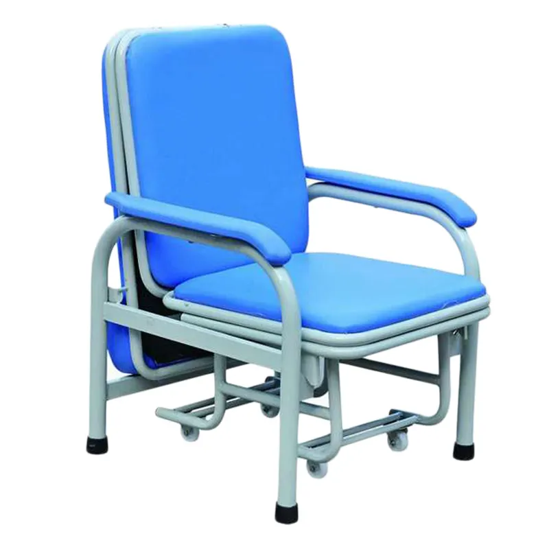 WEGO Hospital sedia di accompagnamento sedia pieghevole per dormire sedia portatile letto