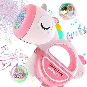 Outdoor Toy Electric <b>Bubble</b> Gun Puppy Lights Music <b>Bubble</b> Machine Blower Automatic Portable 8 Holes Rainbow Horse <b>Bubble</b> Gun Toy - Product Image 4