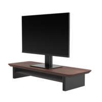 Étagère de bureau ergonomique réglable et convertible en noyer