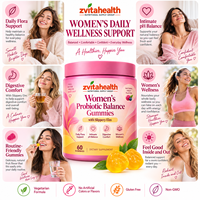 Gummies Probiotiques pour Femmes Marque Blanche avec Orme Rouge – Soutien de la Flore Intime et du pH pour la Santé Féminine – OEM ODM