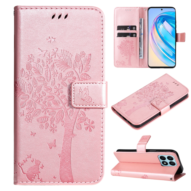 For Huawei Honor X9A X8A X7A X6A X9 X8 X7 X6 PU Leather Flip Wallet Phone case for Honor 90 Pro 70 Y70 Y90 Holster Cover