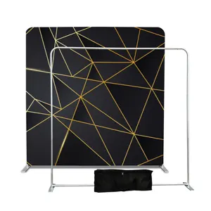 8x8ft hai mặt tùy chỉnh gian hàng 10ft Backdrop đơn hoặc hai mặt Backdrop Banner vải - Product Image 2