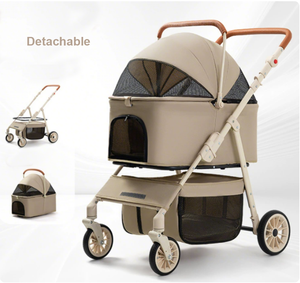 पालतू जानवरों की यात्रा के लिए पहियों के साथ नए फैशन पोर्टेबल ढहने वाली ट्रेली बैग फोल्डेबल किराने की खरीदारी कार्ट - Product Image 4