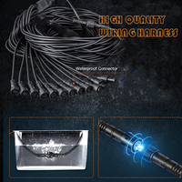 Kit d'éclairage LED Rock RGBW avec télécommande Bluetooth et sans fil, kits de néons multicolores pour voitures Underglow Wheel Footwell
