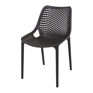 Cheap black stackable garden plastic outdoor dining chairs
