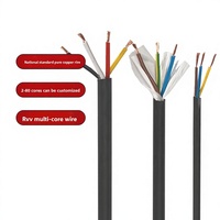 Câbles RVV 3 ou 4 conducteurs, flexibles, pour alimentation et servocommande, homologués 600V, fabriqués à Shanghai pour l'utilisation dans les tambours de levage et les grues mobiles