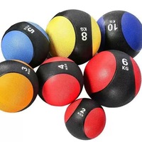 Ensembles de balles médicales pour la remise en forme et l'entraînement musculaire de 2 kg, balles médicales en caoutchouc écologiques de 2 à 20 livres, vente en gros