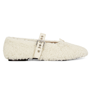 <span class=keywords><strong>Ballerine</strong></span> da Donna di Alta Qualità in Finta Pelliccia, Comode Scarpe Mary Jane con <span class=keywords><strong>Cinturino</strong></span> Regolabile, Scarpe Eleganti - Product Image 3