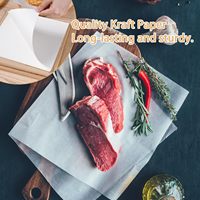 Rouleau de papier boucher kraft large non ciré de qualité alimentaire, idéal pour le barbecue, le fumage et l'emballage de viande (brisket)