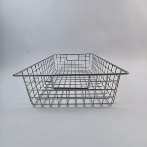 Rổ đựng đồ bằng thép không gỉ cho tủ bếp, dạng kéo, hình chữ nhật, bằng dây kim loại - Product Image 1