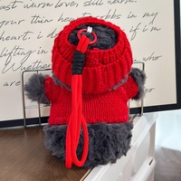 Pendentif en peluche pingouin de dessin animé coloré pour l'hiver, pour sac, sac à dos ou voiture