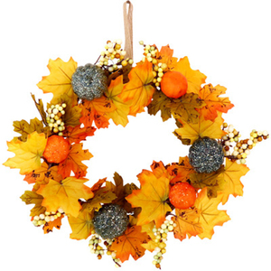 Fabricant en <span class=keywords><strong>plastique</strong></span> en métal couronne avec pomme de pin feuilles - Product Image 2