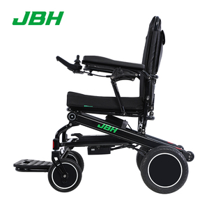Anziani disabili sedia a rotelle elettrica Anhui terapia di riabilitazione fornisce JBH leggero portatile pieghevole metallo nero Ce 20km - Product Image 2