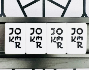 White Black Mahjong Tiles Art Design Number Pattern Game Pieces for Mahjong <b>Table</b> Play - Product Image 5