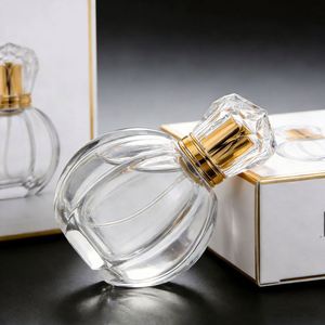 Factory Price 50ml Pumpkin <b>Style</b> Crimp Perfume Bottles Large Capacity Refillable Press <b>Spray</b> Containers with Low Order - Product Image 2