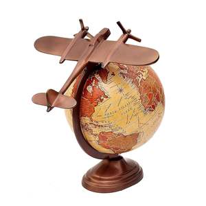 Décorations en bois de pin massif de style rétro européen <span class=keywords><strong>Carte</strong></span> <span class=keywords><strong>du</strong></span> <span class=keywords><strong>monde</strong></span> Globe Folk Art Polish Technique pour le bureau ou la maison pour la chambre anglaise - Product Image 6
