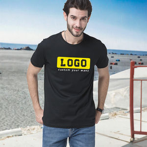 T-shirt en jersey pour homme, 220 GSM, 100% coton, décontracté, respirant, écologique, imprimé sur le devant, grande taille, 2 pièces, MOQ, design vierge - Product Image 2