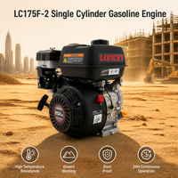 Moteur à essence LC175F-2 haute résistance aux températures, anti-poussière pour travaux en milieu désertique, pour pompe à eau d'irrigation et compacteur de plaques
